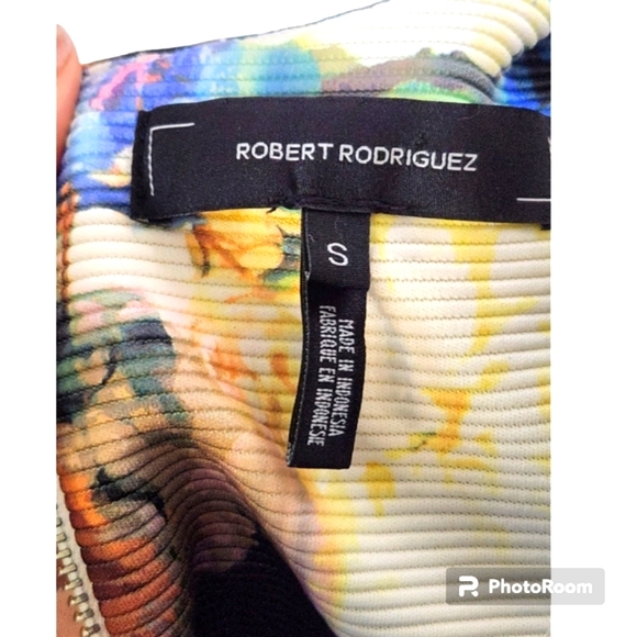 Robert Rodriguez abstract print top SZ S - Picture 2 of 3